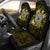 American samoa Car Seat Covers Ylang Ylang Flowers Universal Fit Black - Polynesian Pride