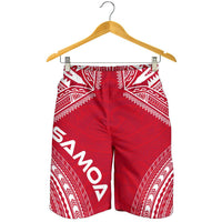 Samoa Men's Shorts - Polynesian Chief Flag Version - Polynesian Pride