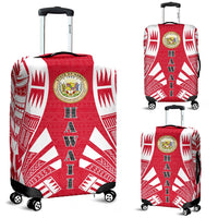 Hawaii Luggage Cover - Polynesian Tattoo Flag Red - Polynesian Pride