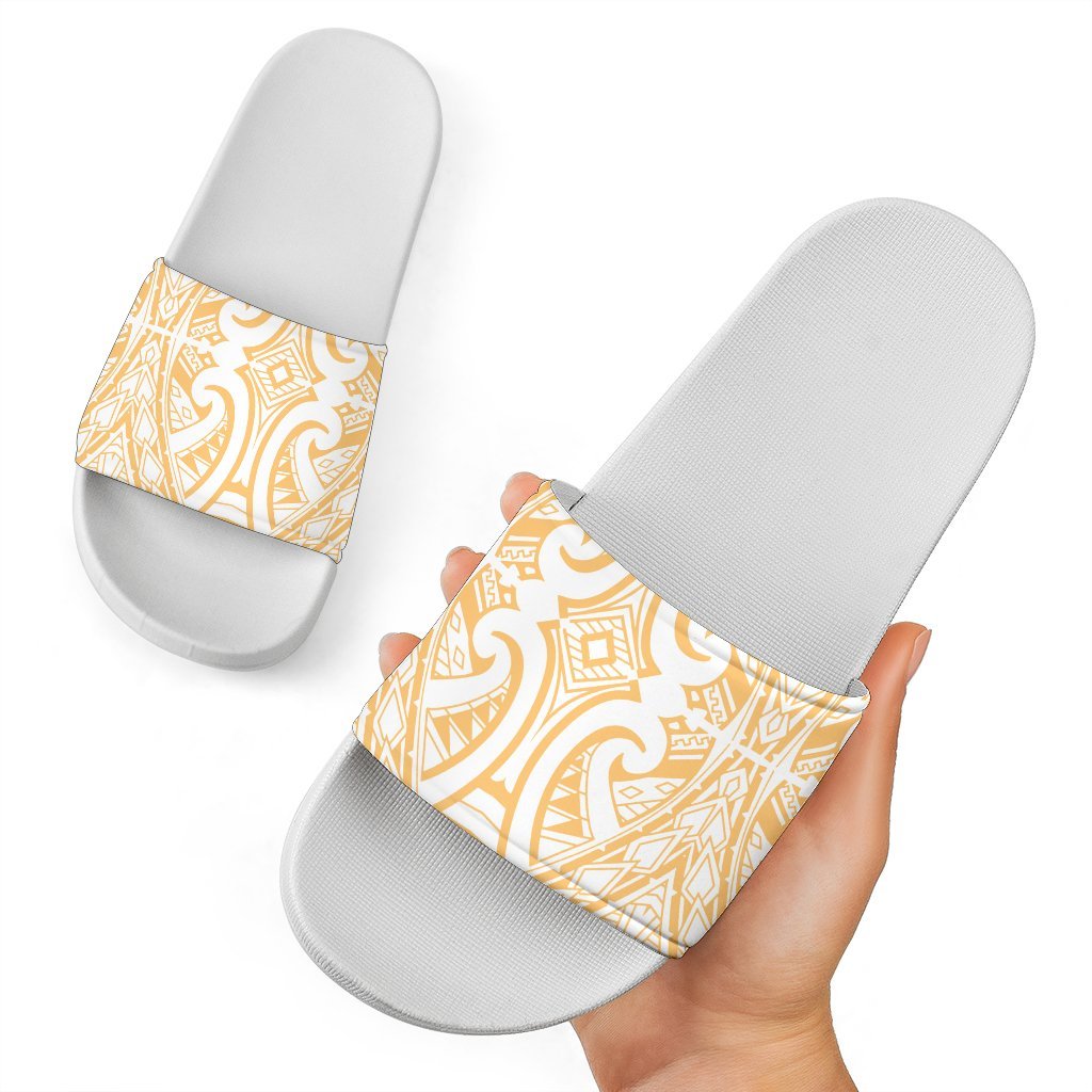 Polynesian Slide Sandals 22 White - Polynesian Pride