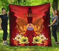 Tahiti Premium Quilt - Tribal Tuna Fish - Polynesian Pride