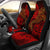 American Samoa Car Seat Covers - Red Shark Polynesian Tattoo Universal Fit Red - Polynesian Pride