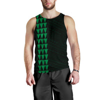 Hawaii Kakau Polynesian Anchor Men's Tank Top - Green - Polynesian Pride