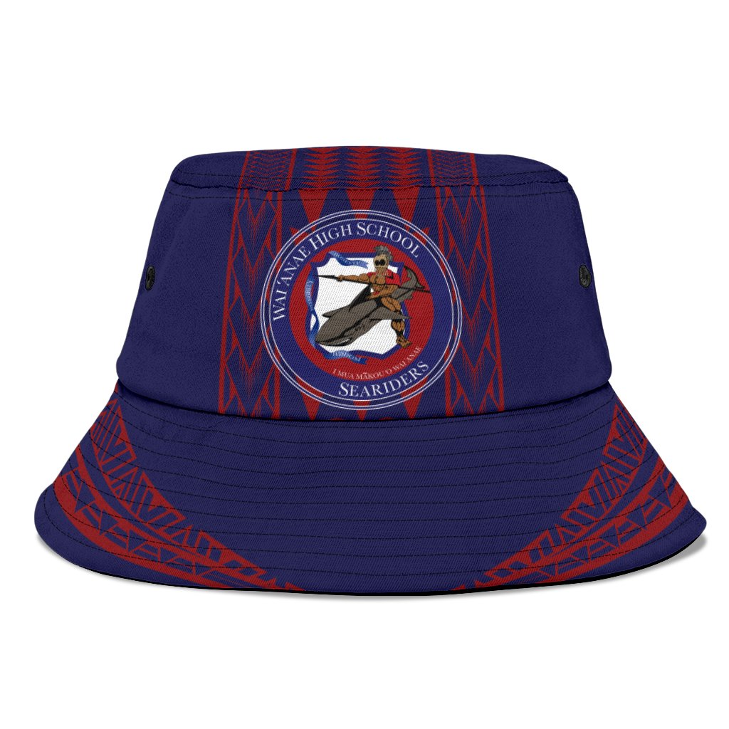 Hawaii - Waianae High Bucket Hat - AH Unisex Universal Fit Blue - Polynesian Pride