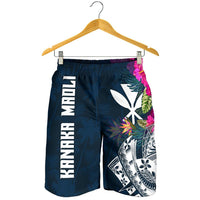 Hawaii Men's Shorts - Polynesian Hibiscus with Summer Vibes - Polynesian Pride