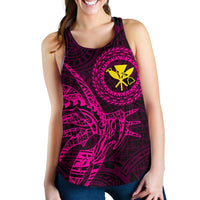 Hawaii Women's Racerback Tank Polynesian Kanaka Map Hawaiian Racerback - Pink - TT Style - Polynesian Pride