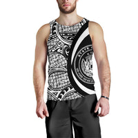 Hawaii White Polynesian Men's Tank Top - Circle Style - Polynesian Pride