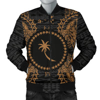 Chuuk Polynesian Men's Bomber Jacket Map Gold Gold - Polynesian Pride