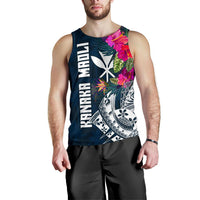 Hawaii Men's Tank Top - Polynesian Hibiscus with Summer Vibes - Polynesian Pride