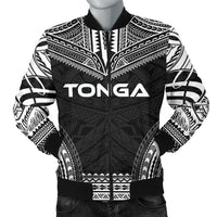 Tonga Polynesian Chief Men's Bomber Jacket - Black Version Black - Polynesian Pride
