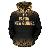 Papua New Guinea Polynesian ll Over Hoodie Gold Fog - Polynesian Pride