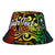 Chuuk Custom Personalised Bucket Hat - Rainbow Polynesian Pattern Unisex Universal Fit Reggae - Polynesian Pride