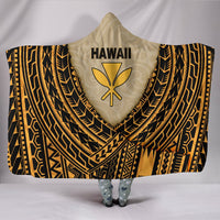 Hawaii Hooded Blanket - Polynesian Wild Style Hooded Blanket Gold - Polynesian Pride