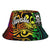 Tuvalu Bucket Hat - Rainbow Polynesian Pattern Unisex Universal Fit Reggae - Polynesian Pride
