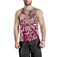 Polynesian Men Tank Top 45 White-Violet - Polynesian Pride