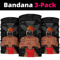 Warrior Kanaka Map Polynesian Bandana 3-Pack - Gray - AH - Polynesian Pride