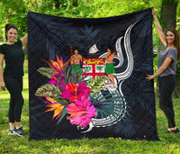 Fiji Polynesian Premium Quilt - Tropical Flower - Polynesian Pride