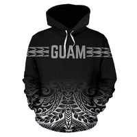 Guam All Over Hoodie Polynesian Fog - Polynesian Pride