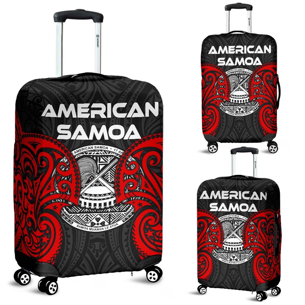 American Samoa Polynesian Luggage Covers - American Samoan Spirit Red - Polynesian Pride