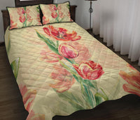 Beautiful Flower Quilt Bed Set - Polynesian Pride