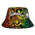 Samoa Bucket Hat - Rainbow Polynesian Pattern Unisex Universal Fit Reggae - Polynesian Pride