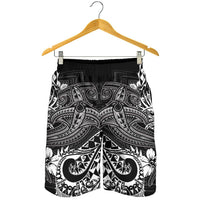 Polynesian Men's Shorts - White Shark Polynesian Tattoo - Polynesian Pride