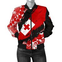 Tonga Bomber Jacket - Nora Style Art Unisex - Polynesian Pride