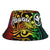 Hawaii Bucket Hat - Rainbow Polynesian Pattern Unisex Universal Fit Reggae - Polynesian Pride
