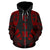 CNMI All Over Zip up Hoodie Red Tattoo Style - Polynesian Pride