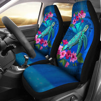 Hawaii Honu Aumakua Sea Hibiscus Car Seat Cover - Nin Style - Polynesian Pride