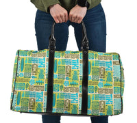 Hawaii Seamless Exotic Tiki Pattern Hawaii Travel Bag Travel Bag One size Black - Polynesian Pride