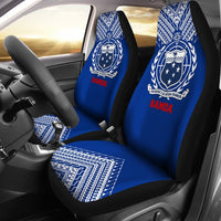 Samoa Car Seat Cover - Samoa Coat Of Arms Athletic Style - A0 - Polynesian Pride