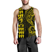Hawaii Warrior Men's Tank Top Yellow - Polynesian Pride