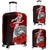 American Samoa Polynesian Luggage Covers - Coat Of Arm With Hibiscus Red - Polynesian Pride