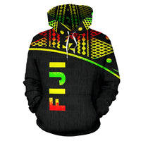 Fiji Polynesian Hoodie Reggae Curve - Polynesian Pride