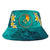 Yap Micronesia Bucket Hat - Manta Ray Ocean Unisex Universal Fit Blue - Polynesian Pride