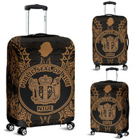 Niue Polynesian Luggage Covers Map Gold Gold - Polynesian Pride