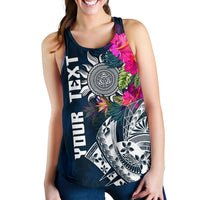 Polynesian Custom Personalised Women's Racerback Tank - Summer Vibes - Polynesian Pride
