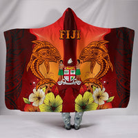 Fiji Hooded Blanket - Tribal Tuna FIsh - Polynesian Pride