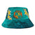 Tonga Polynesian Bucket Hat - Manta Ray Ocean Unisex Universal Fit Blue - Polynesian Pride