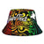 Papua New Guinea Custom Personalised Bucket Hat - Rainbow Polynesian Pattern Unisex Universal Fit Reggae - Polynesian Pride