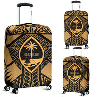 Guam Polynesian Luggage Covers - Guam Gold Seal with Polynesian Tattoo - Polynesian Pride