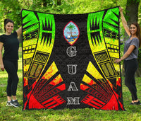 Guam Premium Quilt - Polynesian Tattoo Reggae - Polynesian Pride