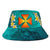 Wallis and Futuna Polynesian Bucket Hat - Manta Ray Ocean Unisex Universal Fit Blue - Polynesian Pride