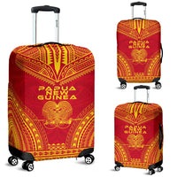 Papua New Guinea Flag Polynesian Chief Luggage Cover Red - Polynesian Pride
