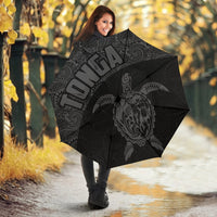 Tonga Umbrella Turtle Mermaid Polynesian Pattern Gray - Polynesian Pride