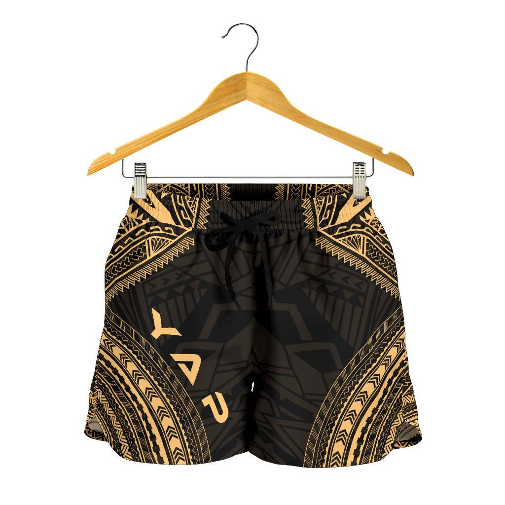 Yap Women's Shorts - Polynesian Chief Gold Version Women Gold - Polynesian Pride
