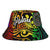 Palau Bucket Hat - Rainbow Polynesian Pattern Unisex Universal Fit Reggae - Polynesian Pride