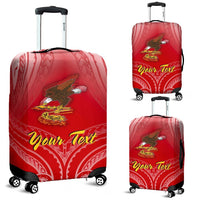 American Samoa Polynesian Custom Personalised Personalized Luggage Covers - Bald Eagle (Red) - Polynesian Pride