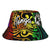 Tonga Bucket Hat - Rainbow Polynesian Pattern Unisex Universal Fit Reggae - Polynesian Pride